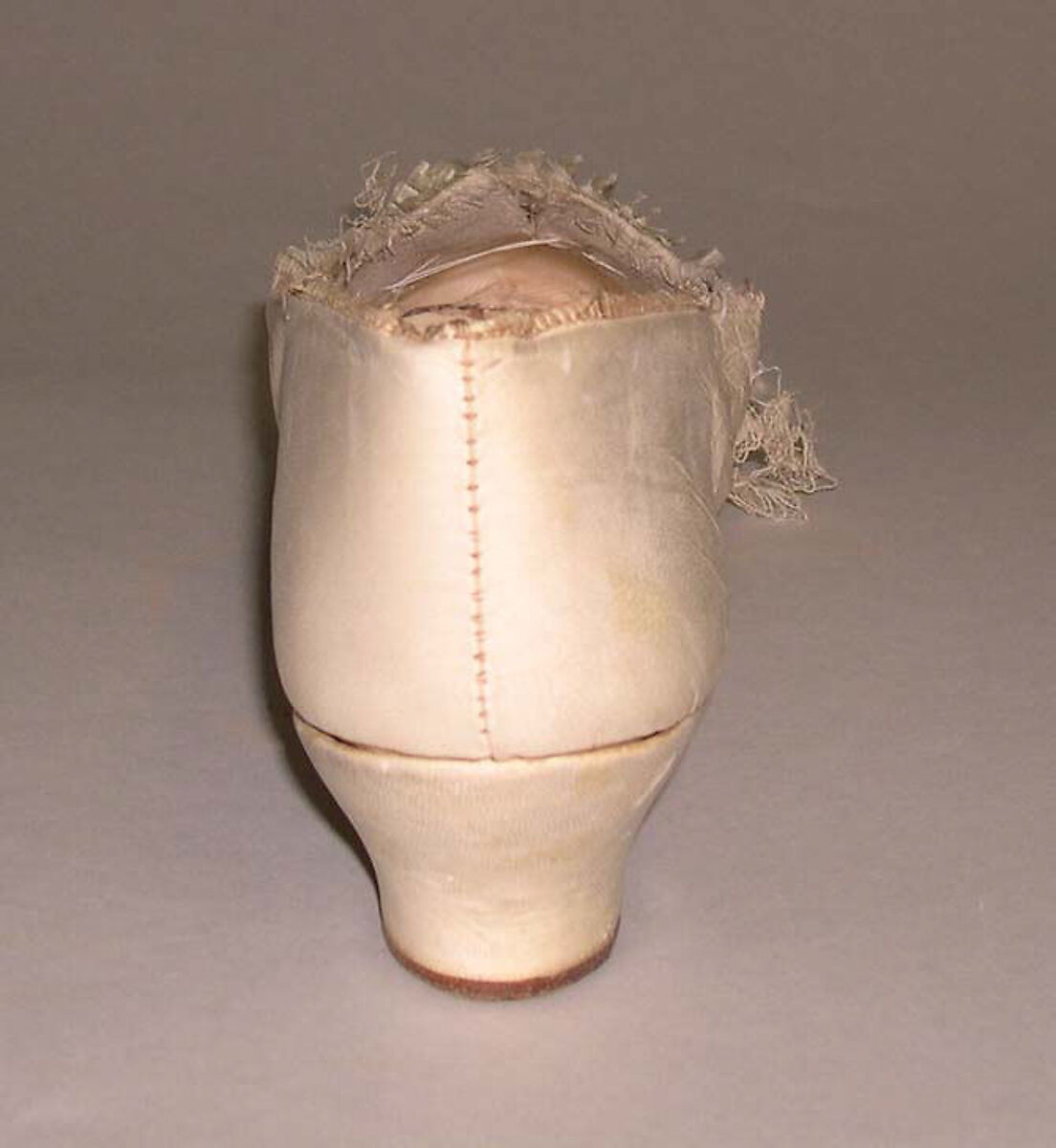 Slippers, leather, silk, American