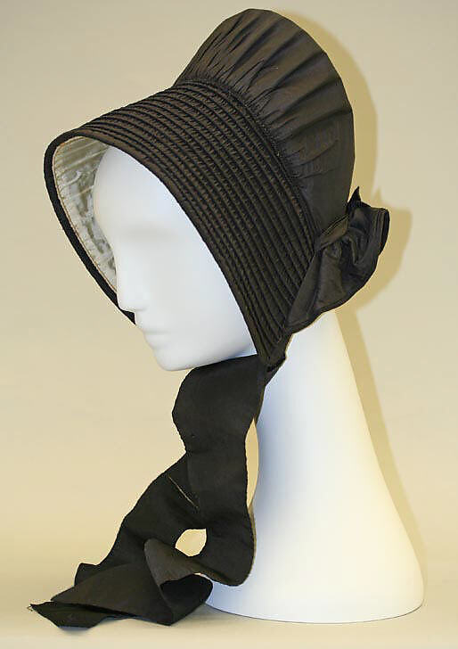 Bonnet, silk, American 