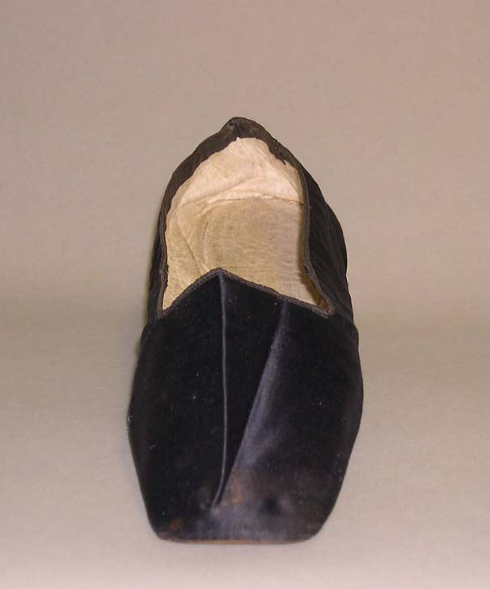 Slippers, silk, American