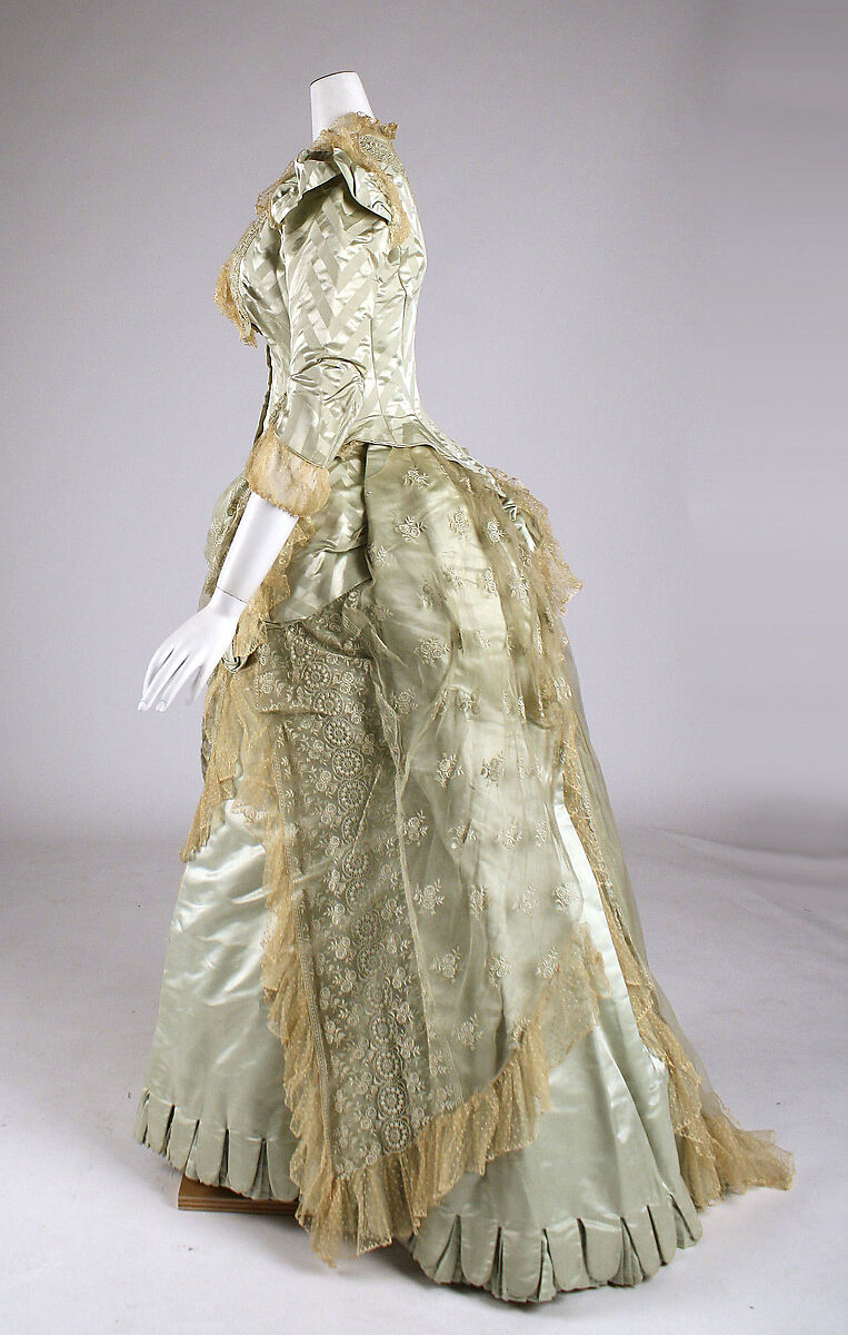 Dress, silk, American