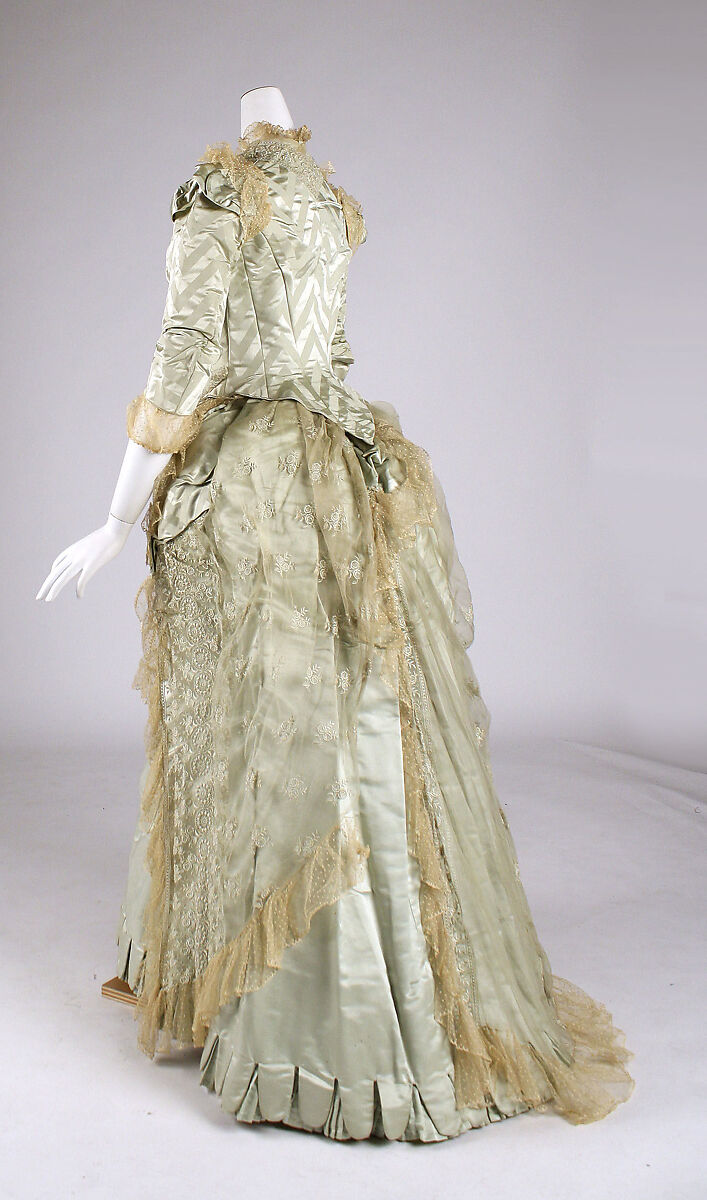 Dress, silk, American