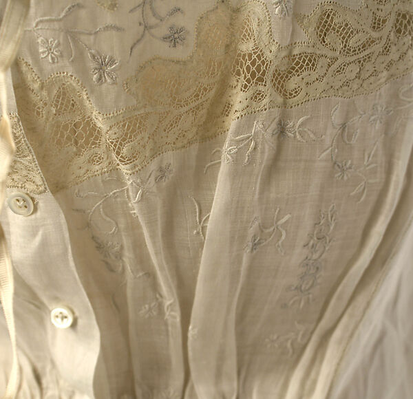 Corset cover, cotton, French