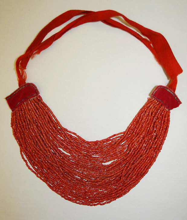 Necklace, coral, European, Eastern 