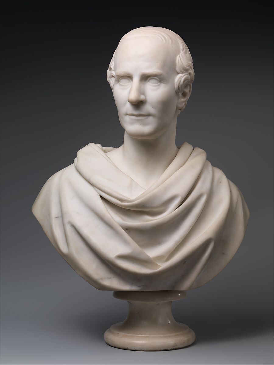 Thomas Cole, Henry Kirke Brown (American, Leyden, Massachusetts 1814–1886 Newburgh, New York), Marble, American 