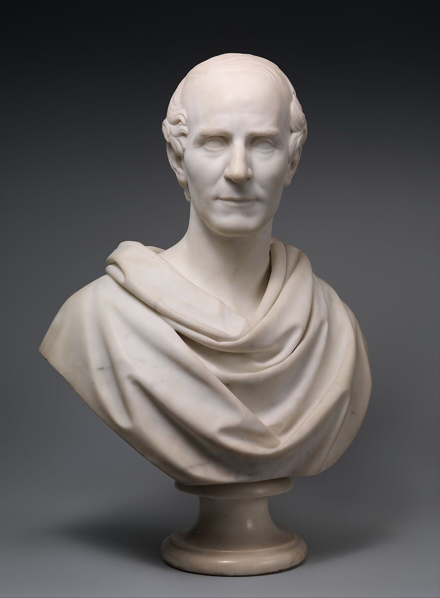 Thomas Cole, Henry Kirke Brown (American, Leyden, Massachusetts 1814–1886 Newburgh, New York), Marble, American