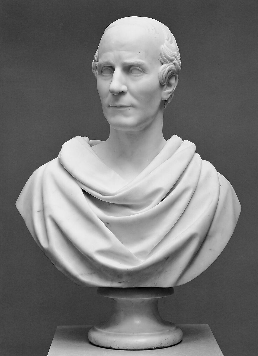 Thomas Cole, Henry Kirke Brown (American, Leyden, Massachusetts 1814–1886 Newburgh, New York), Marble, American