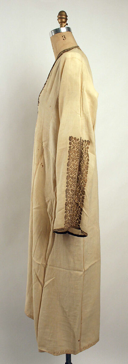 Underdress, silk, linen, metal thread, Greek