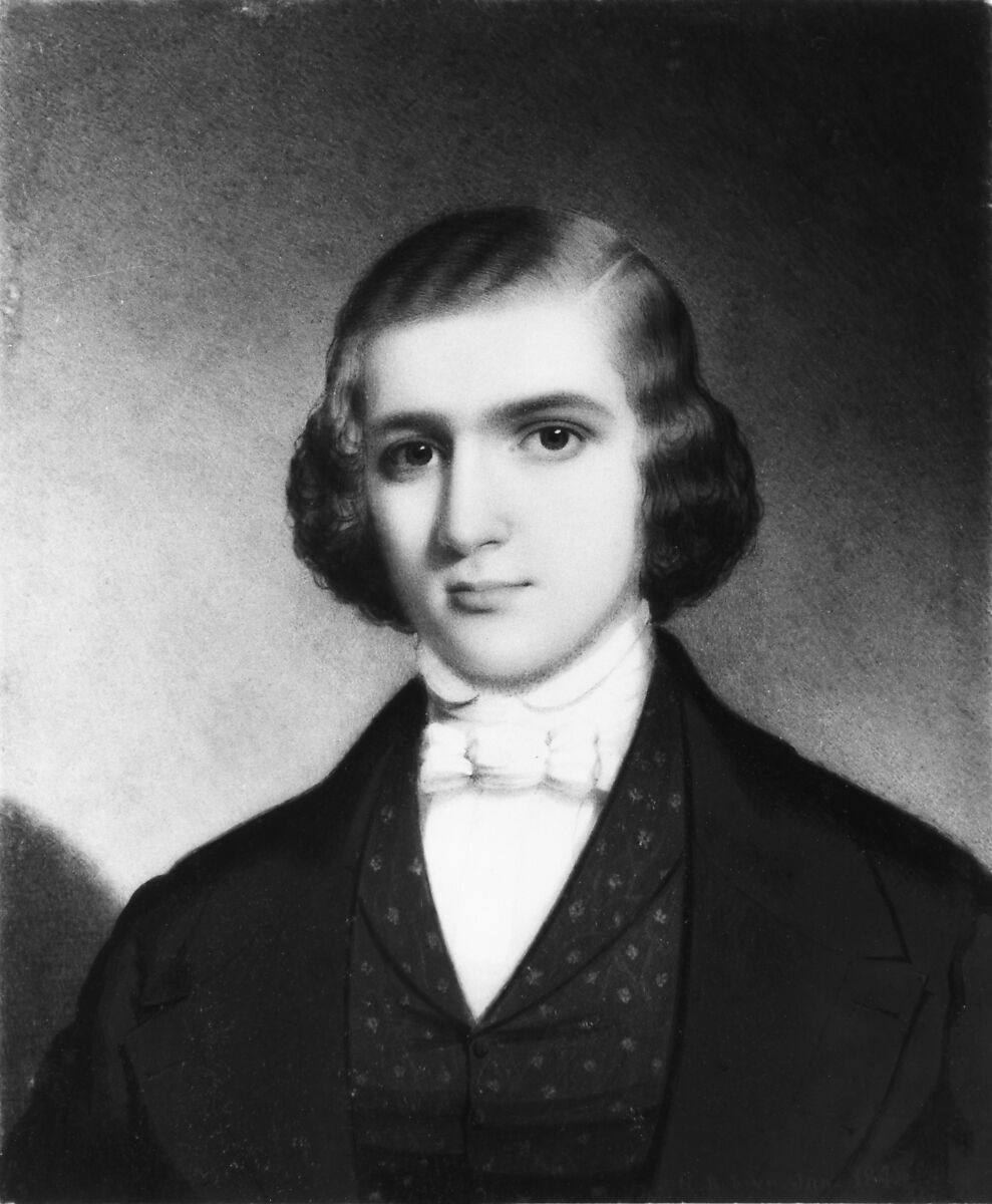 Portrait of a Gentleman, John Henry Brown (1818–1891), Watercolor on ivory, American 