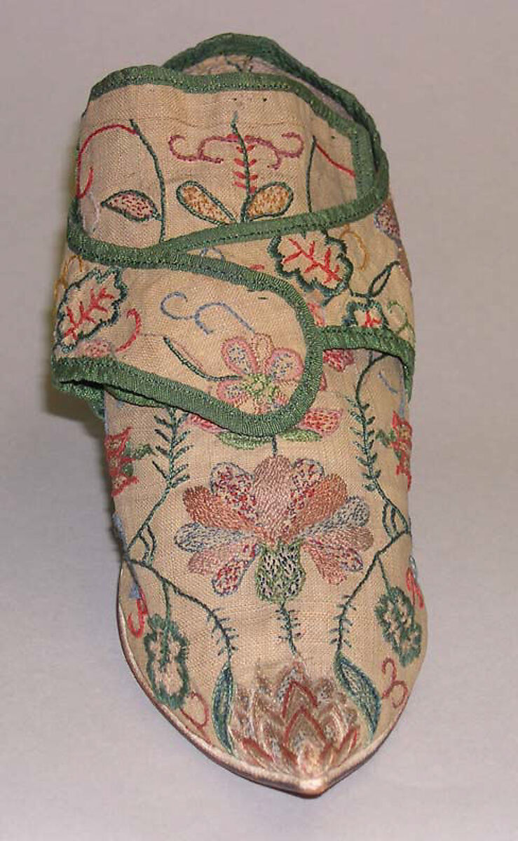 Shoes, silk, British