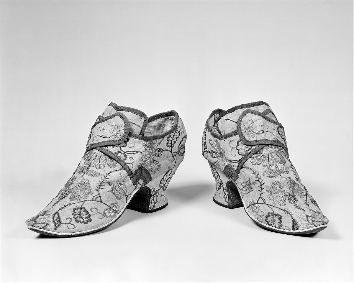 Shoes, silk, British