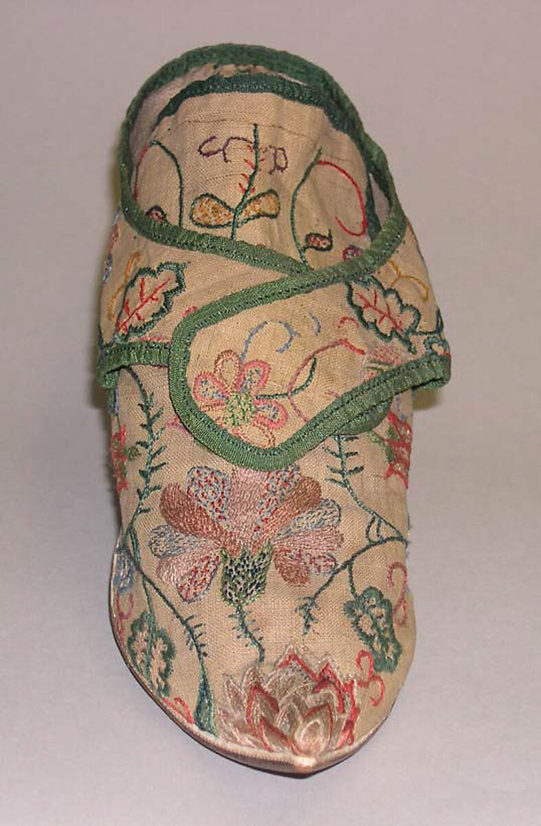 Shoes, silk, British