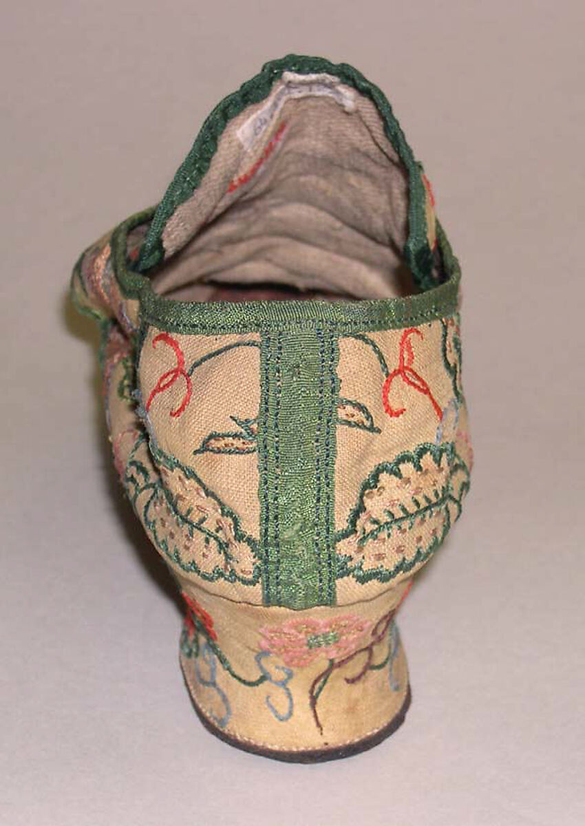 Shoes, silk, British