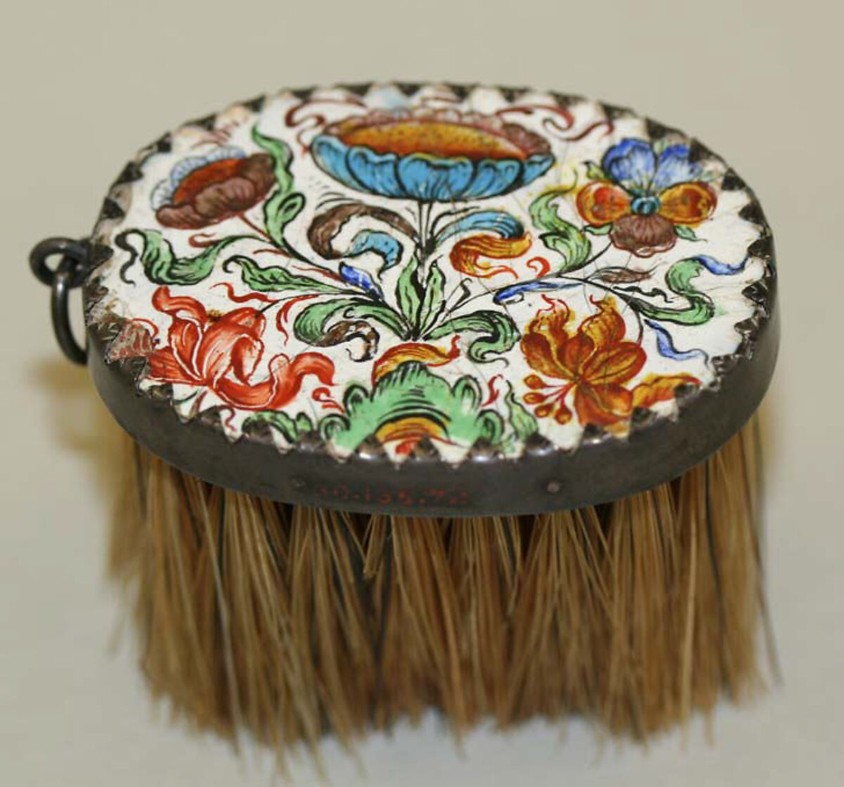 Brush, enamel, metal, French 