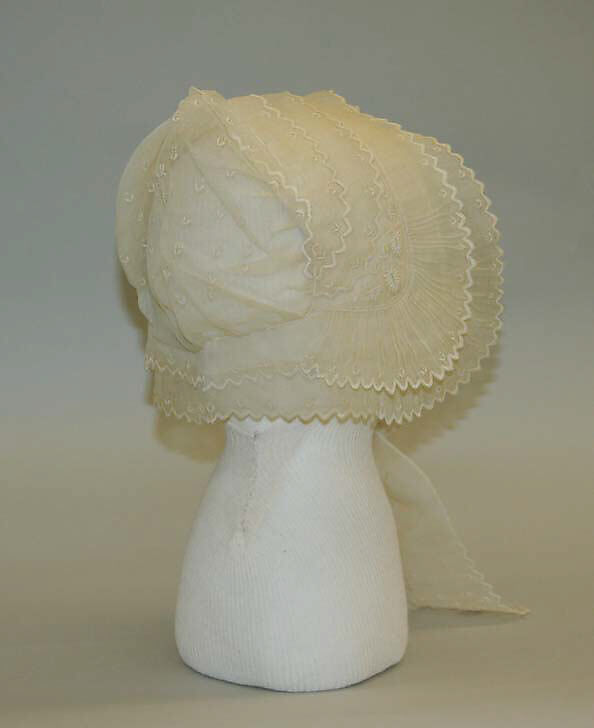 Morning cap, cotton, French