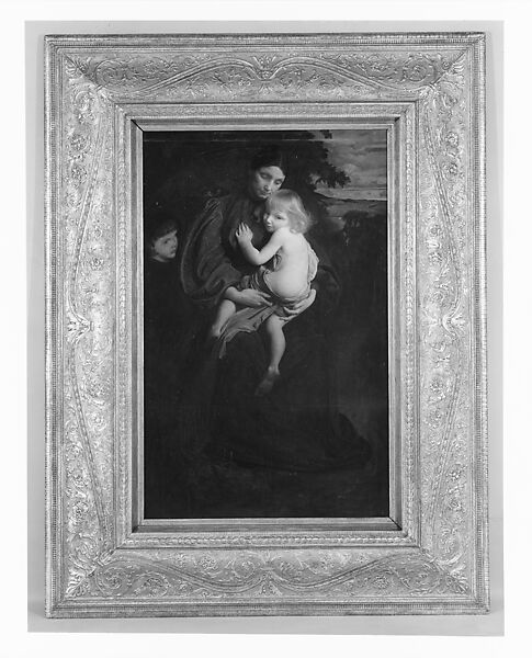 Mother and Child, George de Forest Brush (American, Shelbyville, Tennessee  1855–1941 Hanover, New Hampshire), Oil on wood, American