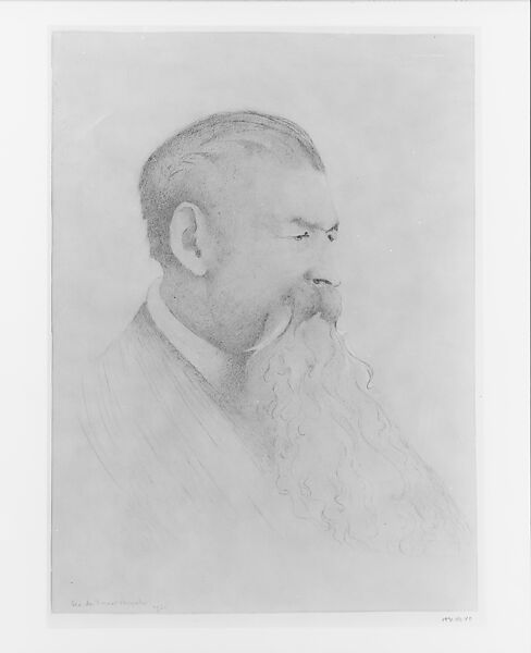 Portrait, George de Forest Brush (American, Shelbyville, Tennessee  1855–1941 Hanover, New Hampshire), Red and white chalk on paper, American