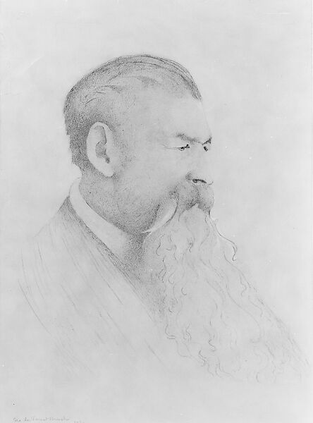 Portrait, George de Forest Brush (American, Shelbyville, Tennessee  1855–1941 Hanover, New Hampshire), Red and white chalk on paper, American 