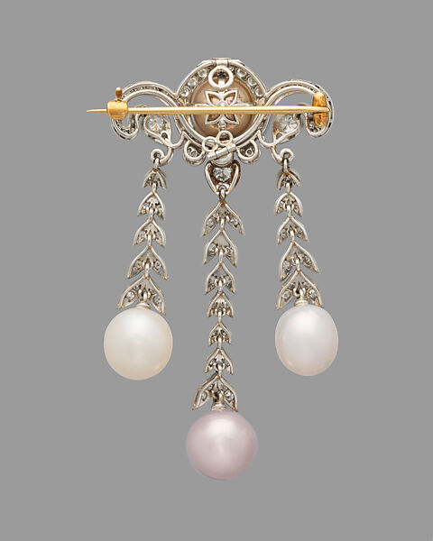 Brooch, Probably Tiffany &amp; Co. (American, New York, NY, 1837–present), Diamonds, pearls, platinum, American