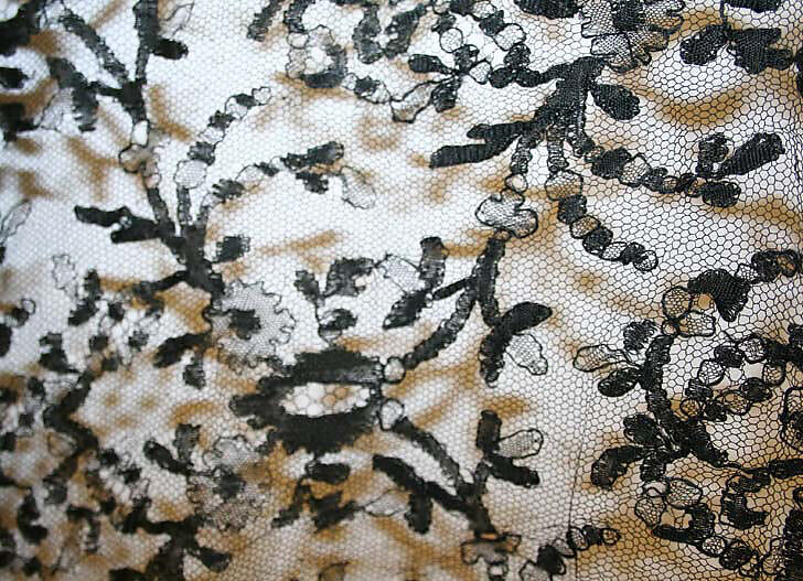 Mantilla, silk, Spanish