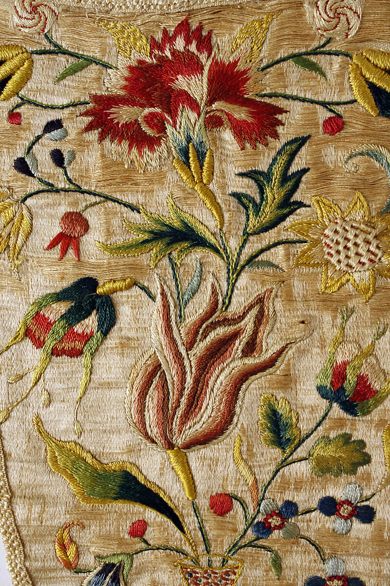 Stomacher, silk, German
