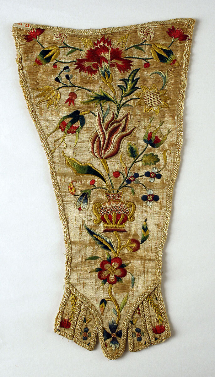 Stomacher, silk, German 