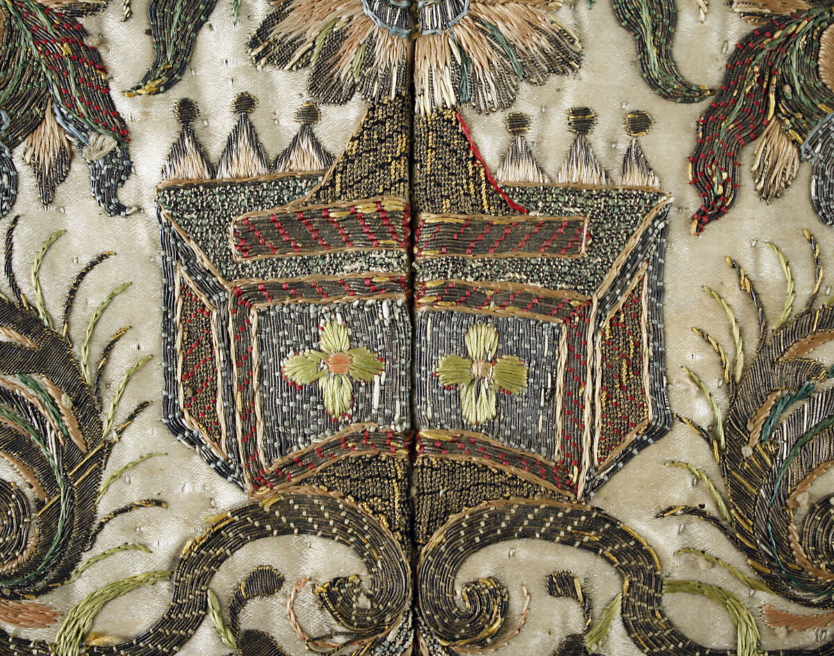 Stomacher, silk, Italian