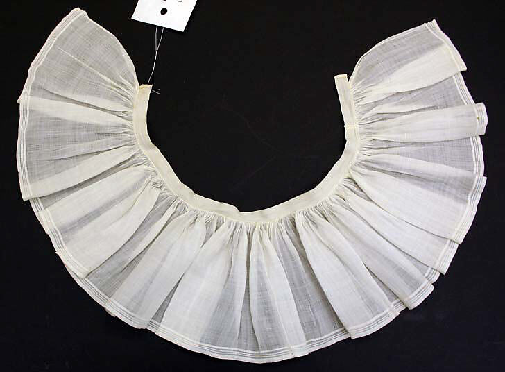 Collar, cotton, probably British 