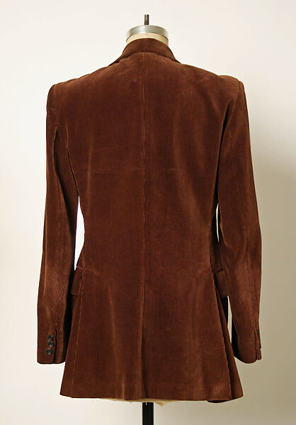 Suit, Rupert Lycett Green (British) for, a,b) cotton, rayon, plastic, British