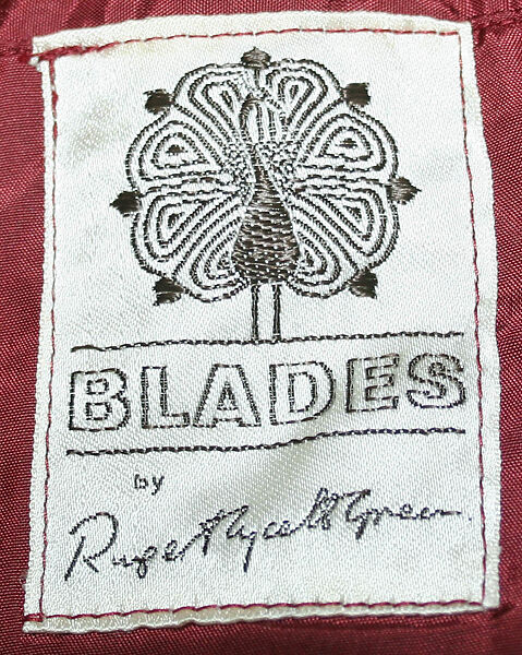 Suit, Rupert Lycett Green (British) for, a,b) cotton, rayon, plastic, British