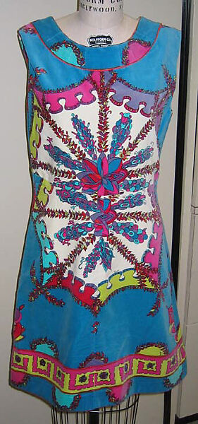 Ensemble, Emilio Pucci (Italian, Florence 1914–1992), cotton, synthetic fiber, Italian