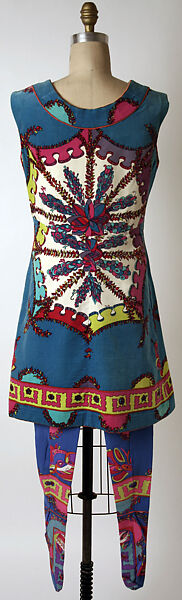 Ensemble, Emilio Pucci (Italian, Florence 1914–1992), cotton, synthetic fiber, Italian
