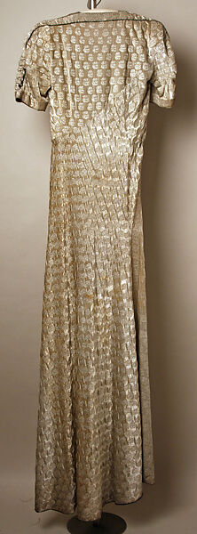 Evening ensemble, Jessie Franklin Turner (American, 1923–1943), silk, metallic, rayon, American