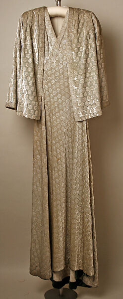 Evening ensemble, Jessie Franklin Turner (American, 1923–1943), silk, metallic, rayon, American 