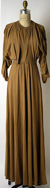 Evening ensemble, Valentina (American, born Kyiv 1899–1989), silk, American 