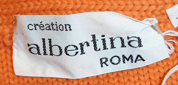 Beachwear, Albertina-Roma (Italian, founded 1952), wool, leather, plastic (vinyl), Italian