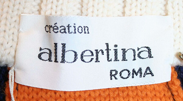 Beachwear, Albertina-Roma (Italian, founded 1952), wool, plastic (vinyl), Italian