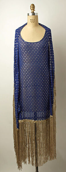 Evening dress, Serendipity 3 (American, opened 1954), polyester, plastic, metallic thread, American