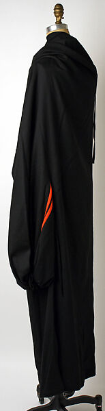 Dress, Yohji Yamamoto (Japanese, born Tokyo, 1943), wool, synthetic, cotton, Japanese