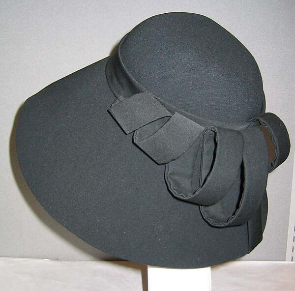 Hat, Yohji Yamamoto (Japanese, born Tokyo, 1943), wool, cotton, silk, Japanese