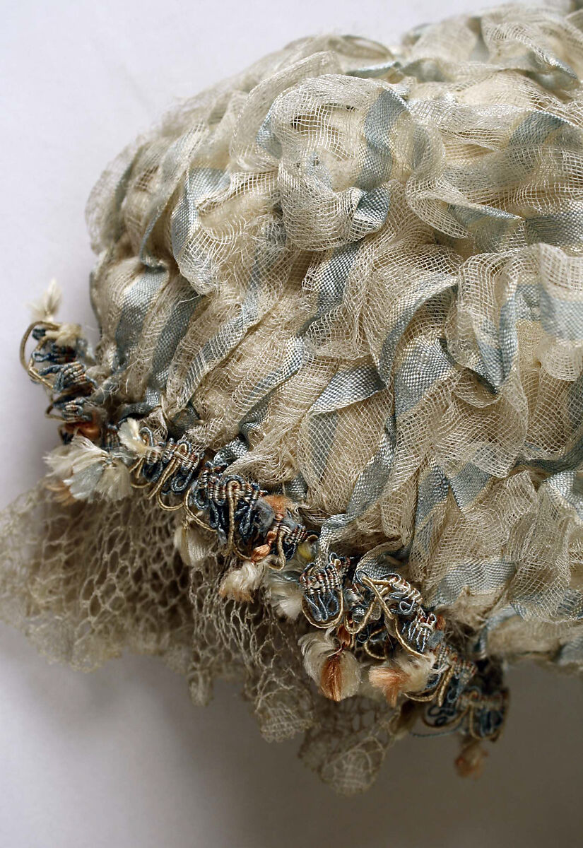 Cuffs, silk, probably French