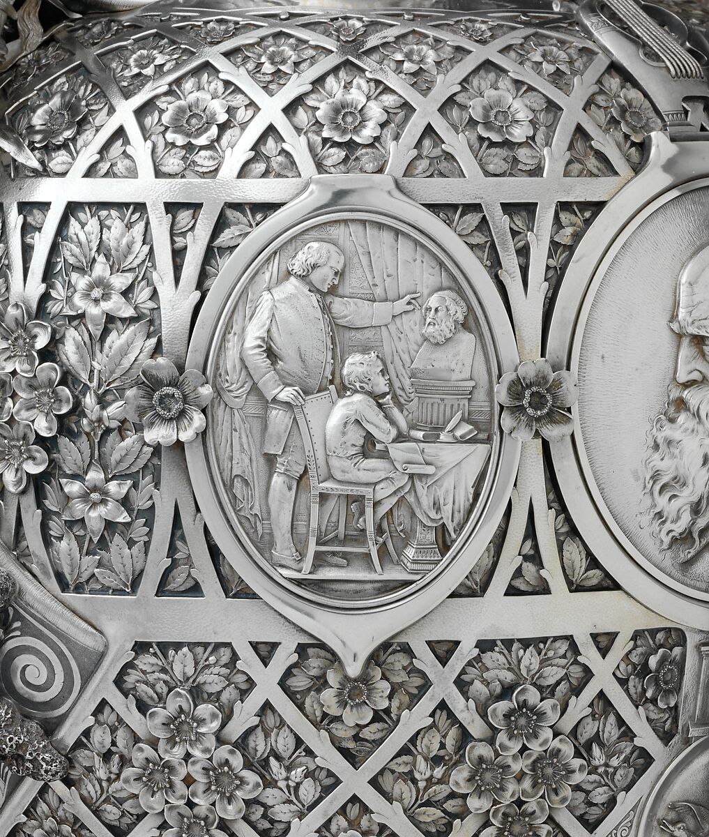 The Bryant Vase, Manufactured by Tiffany &amp; Co. (1837–present), Silver and gold, American