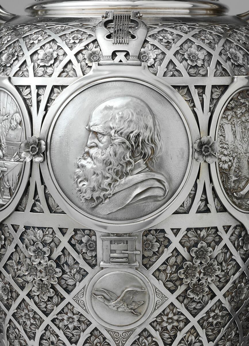 The Bryant Vase, Manufactured by Tiffany &amp; Co. (1837–present), Silver and gold, American