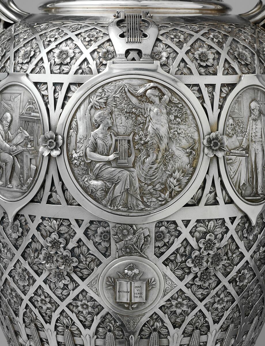 The Bryant Vase, Manufactured by Tiffany &amp; Co. (1837–present), Silver and gold, American