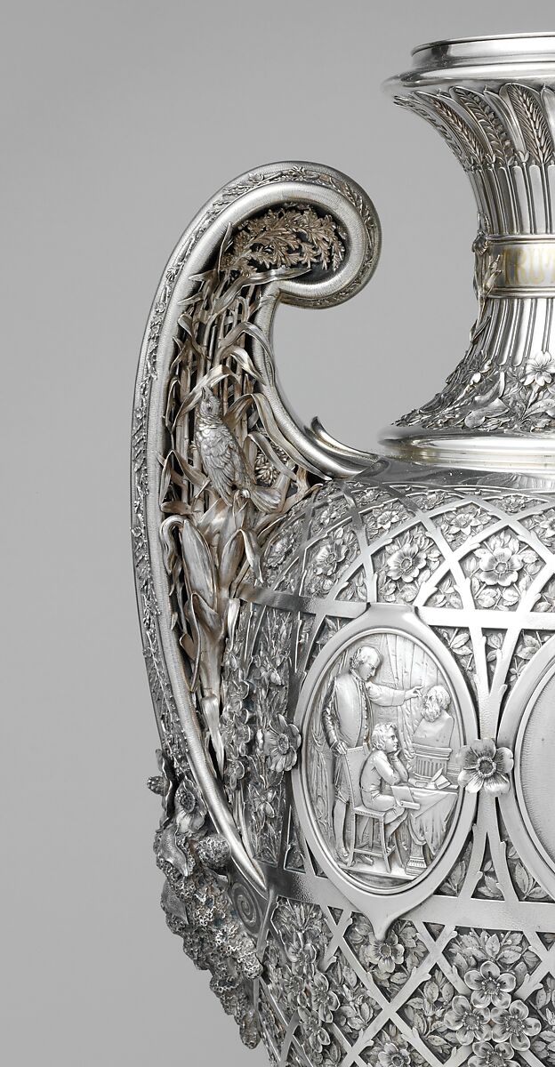The Bryant Vase, Manufactured by Tiffany &amp; Co. (1837–present), Silver and gold, American
