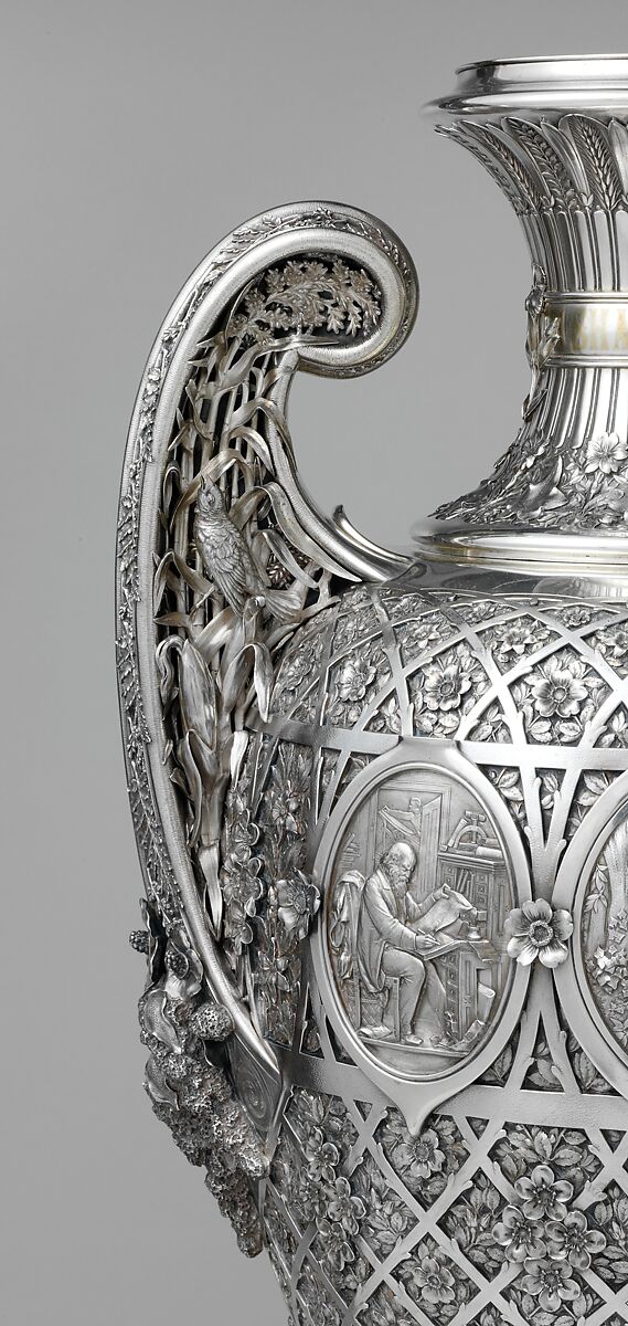 The Bryant Vase, Manufactured by Tiffany &amp; Co. (1837–present), Silver and gold, American