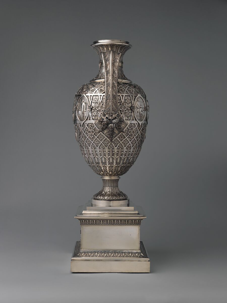The Bryant Vase, Manufactured by Tiffany &amp; Co. (1837–present), Silver and gold, American