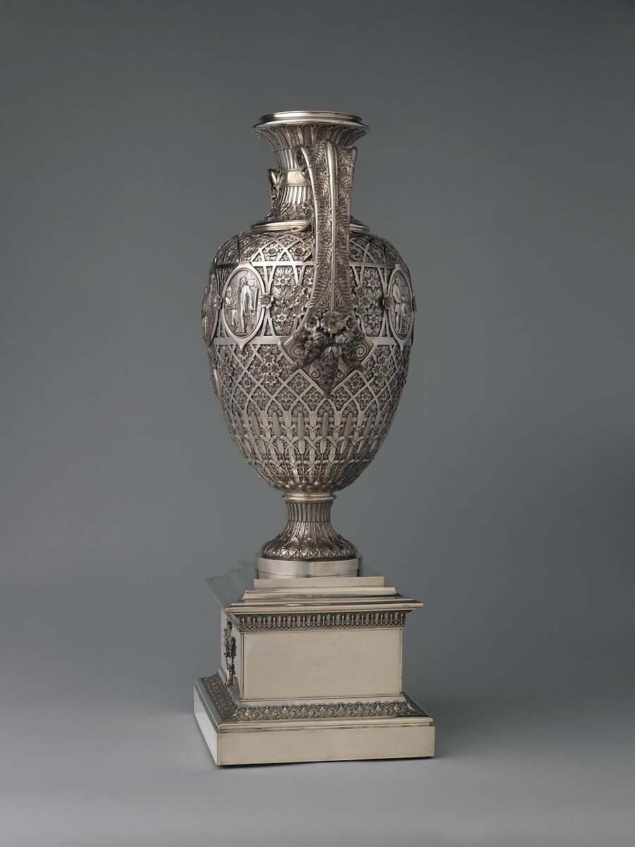 The Bryant Vase, Manufactured by Tiffany &amp; Co. (1837–present), Silver and gold, American
