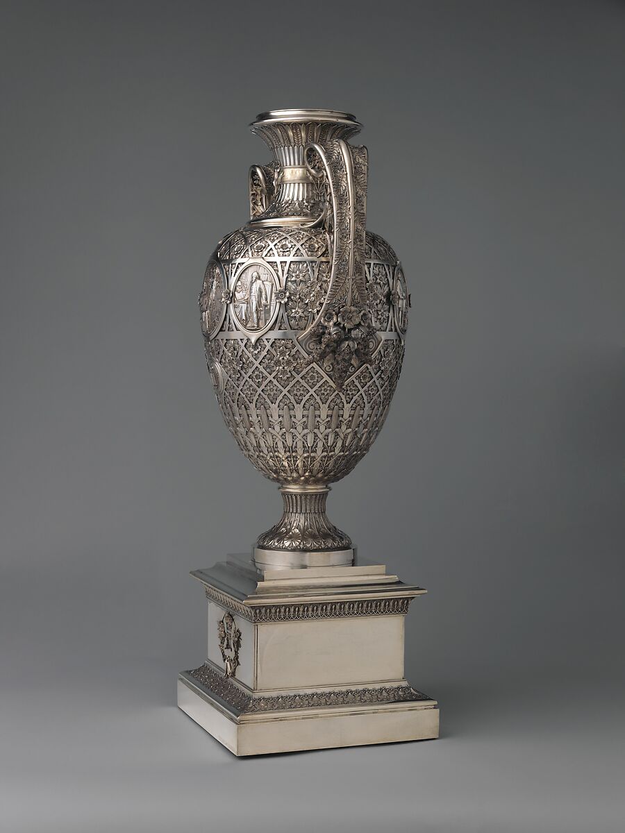 The Bryant Vase, Manufactured by Tiffany &amp; Co. (1837–present), Silver and gold, American