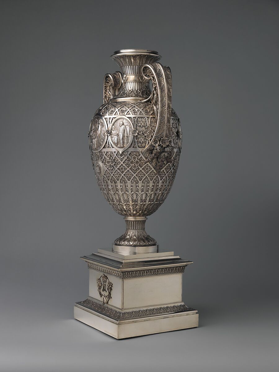 The Bryant Vase, Manufactured by Tiffany &amp; Co. (1837–present), Silver and gold, American