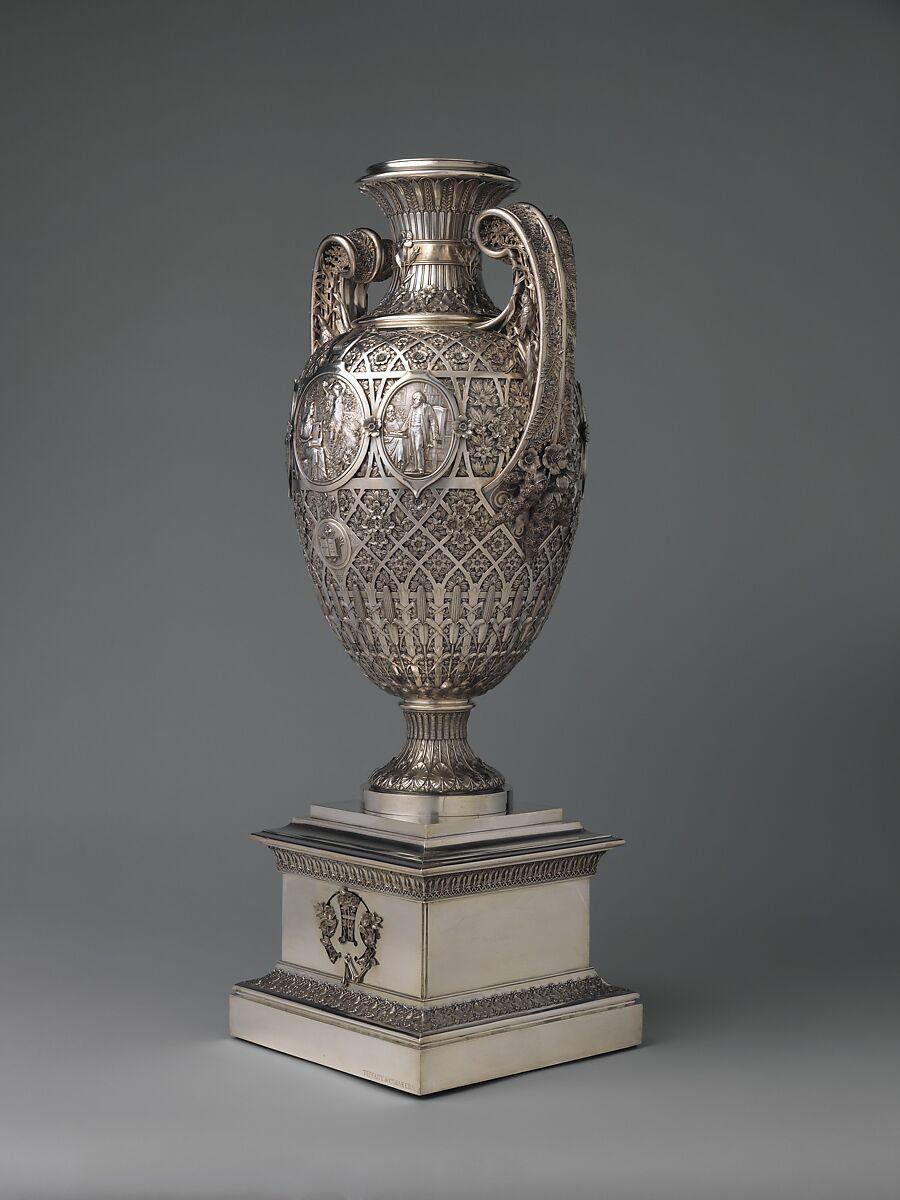 The Bryant Vase, Manufactured by Tiffany &amp; Co. (1837–present), Silver and gold, American